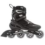 Rollerblade Zetrablade Men's Adult Fitness Inline Skate, Black and Silver, Performance Inline Skates