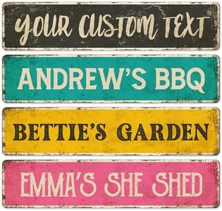 Custom Rustic Sign, Personalized Decor Street Signs Gift, 40x10 Inches, ACM, Fade Resistant, Made in USA