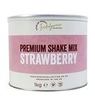 Indulgence Collection Strawberry Milkshake Powder Mix 1kg - Luxurious Thick and Creamy Texture - Ideal for Frappe and Smoothie Drinks - Vegan and Gluten-Free - Made in the UK