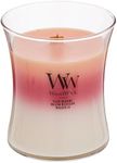 WoodWick Medium Hourglass Candle, Blooming Orchard - Premium Soy Blend Wax, Pluswick Innovation Wood Wick, Made in USA