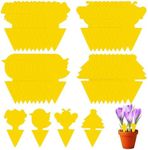 Fruit Fly Traps, Fruit Fly Catcher Indoor Yellow Double-Sided Fungus 40 PCS, Gnats Killer Indoor Plants for Indoor and Outdoor Plant Fly, Multiple Insects Control - Waterproof