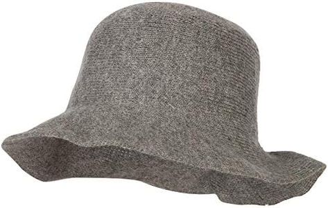 Jeanne Simmons Women's Grosgrain Bow Accented Cloche Bucket Hat - Lt Grey OSFM