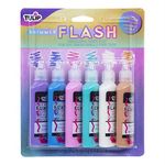 Tulip Dimensional Fabric Paint Shimmer Flash 6pcs, 37 ml (Pack of 6)