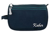 Heart Home Toiletry Kit Travel Bags Shaving Kit/Pouch/Bag for Men and Women with 2 Main Compartment (Blue)-Heart11928, Standard