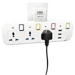 Plug Adapter Wall Socket, 3 Way Plug Adapter UK Multi Plug Adaptor with Individual Switches,Plug Extension with 3 USB,Power Extension Adapter without Cable,Wall Plug Extender for Home, Office