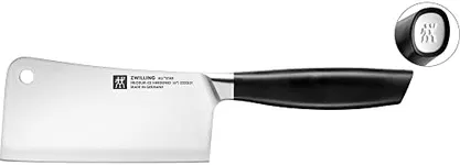 ZWILLING All Star 6-inch Meat Cleaver Knife, Razor-Sharp German Knife, Made in Company-Owned German Factory with Special Formula Steel perfected for almost 300 Years, Dishwasher Safe, White End Cap