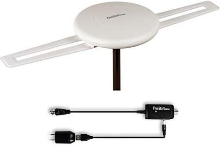 Five Star HDTV Antenna - 360° Omni-Directional Reception Amplified Outdoor TV Antenna 150 Miles Long Range for Indoor/Outdoor, RV, Attic Support 4K 1080P UHF VHF Free HDTV Channels