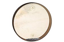 Sonic Energy Ocean Wave Drum – 18“ Sea Drum – Wave sound for meditation, yoga, sound journeys, percussion – Ocean drum with two heads – Siam oak, brown (WD18WB)