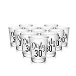 Dirty 30 Shot Glasses 30th Birthday