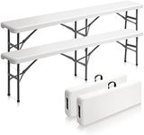 VINGLI 6 feet Plastic Folding Bench