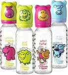 Tommee Tippee Novelty Hood Baby Bottle with Fast Flow Teat, 250ml, Pack of 1, 6 Months+, Colours and Designs May Vary