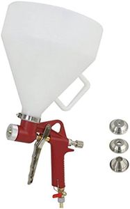 Air-ga Aluminium Texture Hopper Spray Paint Gun for Wall and Speaker DJ Cabinet 5 L Cup Capacity with 3 Nozzles (Red)