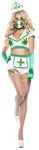 Starline S5160 Women's Sexy Nurse High 5 Piece Costume Set With Mask Doctor Adult-Sized, White/Green, S