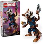 LEGO Marvel Rocket & Baby Groot Minifigure, Guardians of The Galaxy Inspired Marvel Toy for Kids, Buildable Marvel Action Figure for Play and Display, Gift for Boys and Girls Ages 10 and Up, 76282