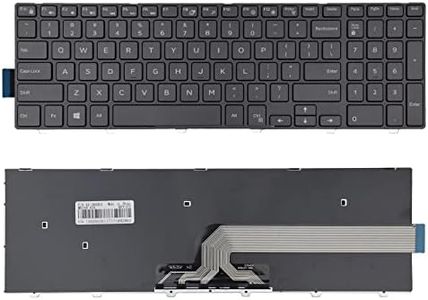 SUNMALL Laptop Replacement Keyboard with Frame Compatible with 15 3000 5000 3541 3542 3543 3551 3552 3558 3593 3567 5542 5545 5547 5755 5551 5558 5552 5758 5759 5559 Laptop NO Backlight