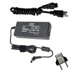 HQRP 19.5V AC Adapter for Sony ACDP-085N02 1-492-734-11 KDL-32W600 KDL-32W650 KDL-40W580 Bravia LED/LCD TV/HDTV Television + Euro Plug Adapter