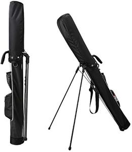 AKOZLIN Golf Stand Bag Lightweight Pitch & Putt Sunday Golf Bag Golf Clubs Stand Bags Golf Easy Carry Bag 31.5" Tall with Stand,Strap & Handle for The Driving Range, Par 3 and Executive Courses,Black