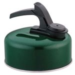 1l Aluminium Whistling Kettle - Suitable for Camping, Fishing, Home Use | Lightweight, Instant Fast Boil, Phenolic Handle | Whistling Spout Cool Touch Handle | Durable & Long Lasting (Green)