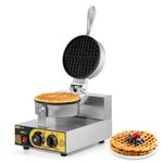Dyna-Living Commercial Waffle Maker Restaurant, 1200W Professional Waffle Maker Commercial Waffle Iron Non-stick Classic Waffle Maker Machine Electric Waffle Bowl Maker Hotel Waffle Maker