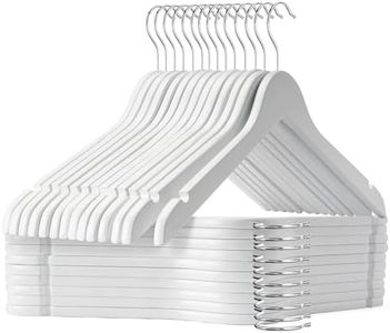 Ulimart White Wooden Hangers - 20 Pack - Durable Wooden Hangers Ideal for Everyday Use & Wedding,White Hangers,Bride Hanger for Wedding Dress for Dress,Coats,Camisole