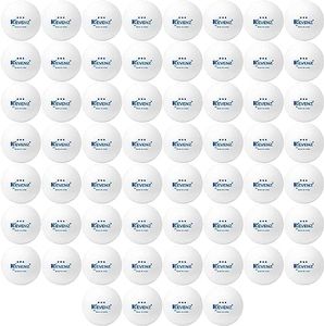 KEVENZ 60-Pack 3-Star Plus 40+mm White Table Tennis Balls,Advanced Training Ping Pong Balls