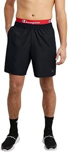 Champion Men's Sport Shorts, Athletic Shorts for Men, Lightweight Gym Shorts, 7", Black, XX-Large