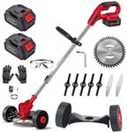 TMWILLA New Pattern Grass Cutter Machine for Garden,Weed Cordless Electric Grass Cutter Machine Lawn Trimmer for Adjustable Height and Portable Garden Set 21v Machine All Type for GAarRden