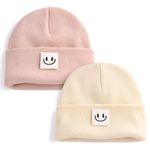 FURTALK Baby Beanie 2 Pack Winter Warm Knit Hats Cute Toddler Kids Winter Hat