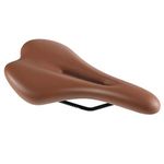 ZHIQIU Colour Bike Saddle Seat Pad Breathable Comfortable Bicycle Fit for Road Bike Fixed Gear Bike (Brown Hollow Thicken)