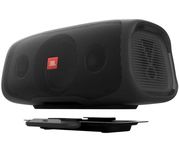 JBL Basspro Go Plus with Home Charger - 2 in 1: Active Subwoofer Car and 200 Watt Bluetooth Speaker Box Can be Used in Car and Home, Black