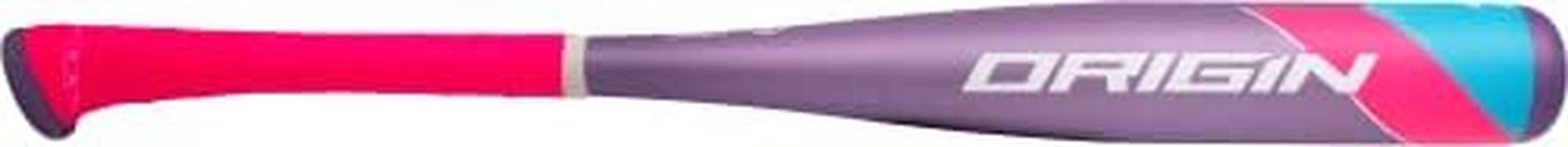 Axe Bat 2022 Origin (-11, 2-1/4") USABat Tee Ball Baseball Bat, 1-Piece Alloy, Purple/Pink/Blue, 26 in/15 oz.