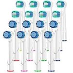 Replacement Toothbrush Heads Compatible with Oral B Braun, 16 Pack Professional Precision & Sensitive Brush Heads Refill for Oral B Pro 500/1000/1500/3000/3757/5000/7000/7500/8000