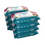 Amazon Brand - Supples Baby Wet Wipes with lid Enriched with Aloe Vera, 72 Wipes/Pack (Pack of 8)