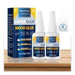 Wood Glue,Extra Strong Wood Glue for Woodworking,100g Fast Drying Super Glue for Wood,Clear Wood Glue for Furniture Heavy Duty,Furniture Glue for Garden, Crafts, DIY, Balsa,Interior & Outdoor