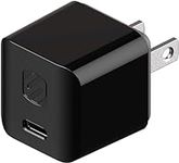 Scosche HPDC20-SP Fast Charger PowerVolt 20W Mini Cube USB-C, Wall Adapter for Phone, 4X Faster Power Charge, Portable Outlet Plug, Black