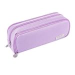 DROPOSALE Pencil Case Teenager Girls Pencil Case 3 Compartments Boys Large Capacity Pencil Case for School & Office Pack of 1 (Special-PURPAL)