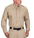 Propper Men's Long Sleeve Regular Tactical Shirt - Khaki, X-Large