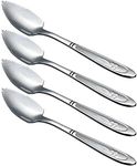 HAZOULEN Grapefruit Spoons, Stainless Steel, 6-2/5-Inch, Set of 4 (Clover)