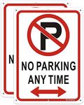 2 Pack No Parking Anytime Sign Meta