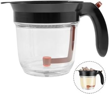 Gravy Separator,Soup Oil Separator,Fat Skimmer,Stock Separator,Soup Separator,Fat Separator Measuring Cup,Fat Separator with Bottom Release for Gravy Sauces and Other Liquids Black