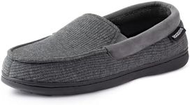 RockDove Men’s Removable Insole Slippers with SILVADUR Anti-Odor Protection, Size 11 UK Men, Dark Grey