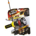 Fly Wheels Launcher + 2 Rip it up to 320 Scale MPH, Fast Speed, Amazing Stunts & Jumps up to 9 Meters All Terrain Action: Dirt, mud, Water, Snow-One of The Hottest Wheels Around, Moto FlyWheels-Yellow