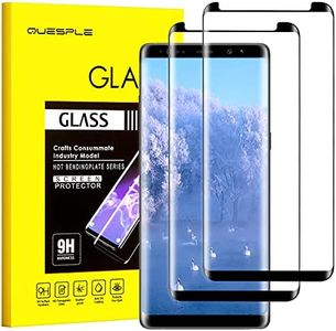 QUESPLE Galaxy Note 8 Screen Protector, [2 Pack] Tempered Glass Screen Protector [3D Curved] [Anti Scratch][HD Clear] Screen Protector for Samsung Galaxy Note 8
