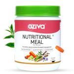 OZiva Nutritional Meal for Women | Meal Replacement Shake for Weight Management, Calorie Control & Metabolism | 18 g Protein, 6.4g Dietary Fibre, Ashwagandha, Tulsi | Chocolate 500 g