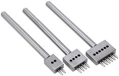 Stainless Steel 6mm 2/4/6 Prong Row Hole Punch DIY Diamond Lacing Stitching Chisel Set Leather Craft Kits Leather Row Hole Punch Tool