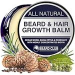 Beard Club - Beard Balm for Men for Beard & Hair Growth - Beard Moisturiser with Biotin, Cedar Wood, Eucalyptus & Rosemary Oil - Beard Conditioner for Men - Beard Wax - Beard Butter - Beard Cream