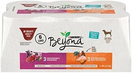 Beyond Natural Wet Dog Food, in Gravy Variety Pack 2 Flavours - 354 g Can (6 Pack)