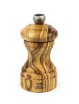 Peugeot Bistro Pepper Mill - Ajustable Grinder, Olive Wood, Olive, 10 cm