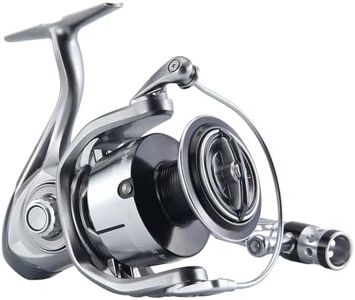 HAUT TON Spinning Reel 8000/9000/10000/12000/14000,6+1BB Metal Surf Fishing Reels,4.8:1 Gear Ratio 55lbs Drag Heavy Long Casting Inshore Saltwater Monster Fish (HT-SW, 8000)