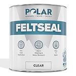 Polar Premium Clear Felt Seal - 500ml - Instant Waterproof Roof Sealant - Ideal for Flat or Pitched Felt, Shed & Garage Roofs - Easy to Apply